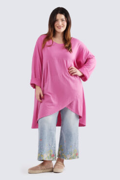 Tintti trikootunika - pinkki