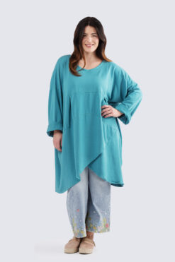 Tintti trikootunika - jaden vihreä