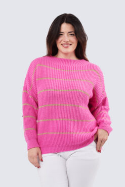 Lillil kultaraitaneule - pinkki