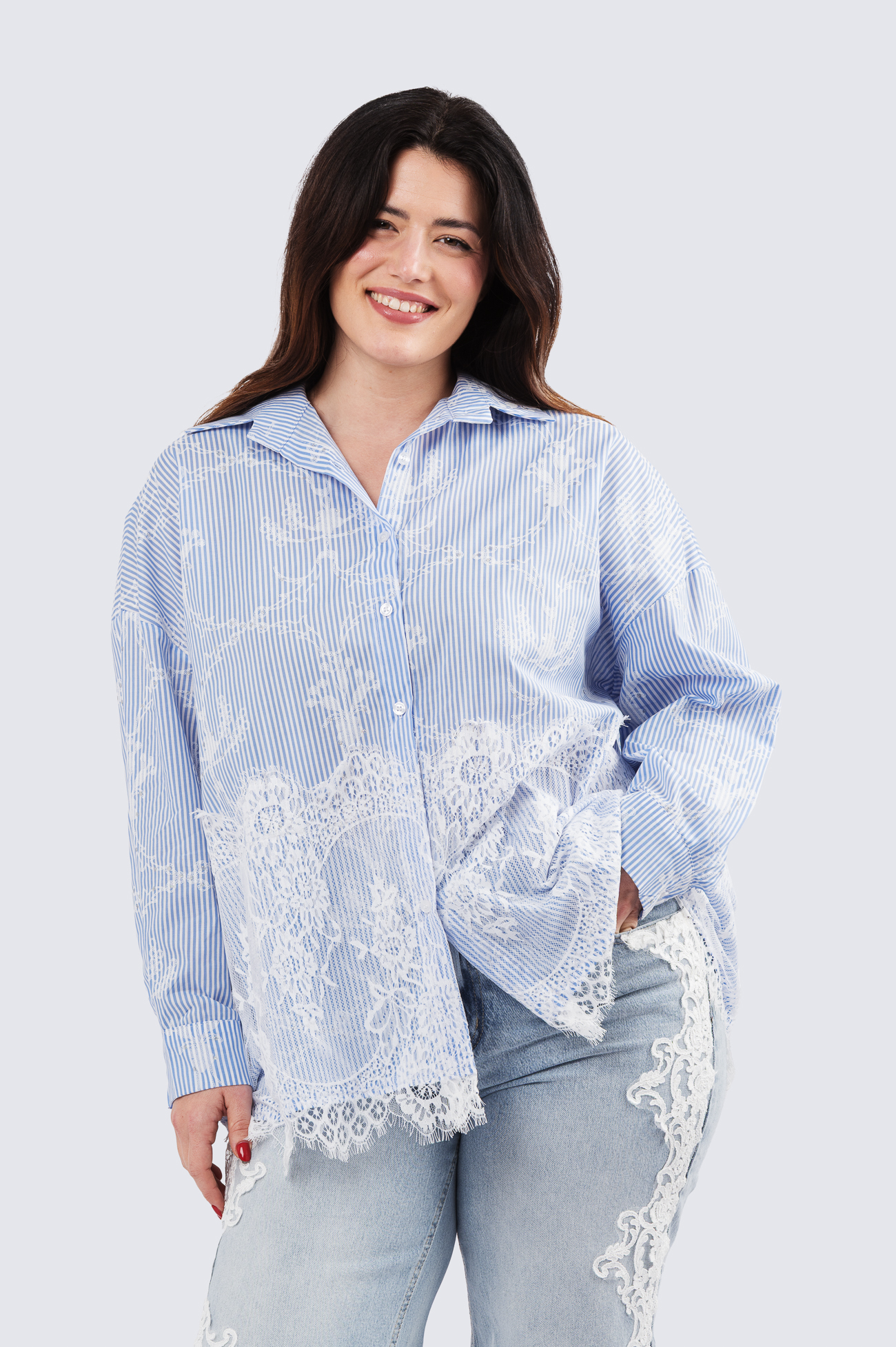 Pipsa raitapaita - vaaleansininen - Image 3