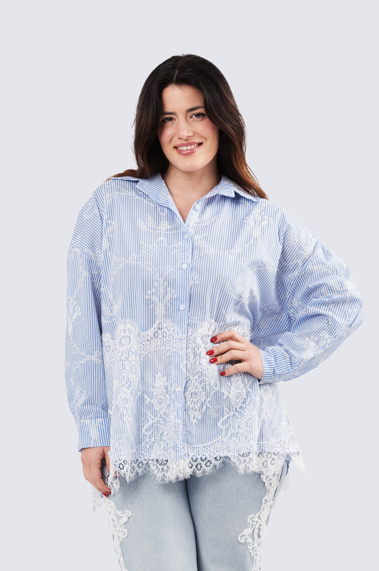 Pipsa raitapaita - vaaleansininen