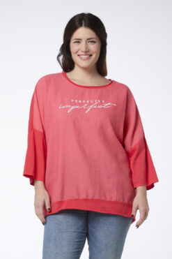 Perfectly Imperfect pitkähihainen pusero - punainen