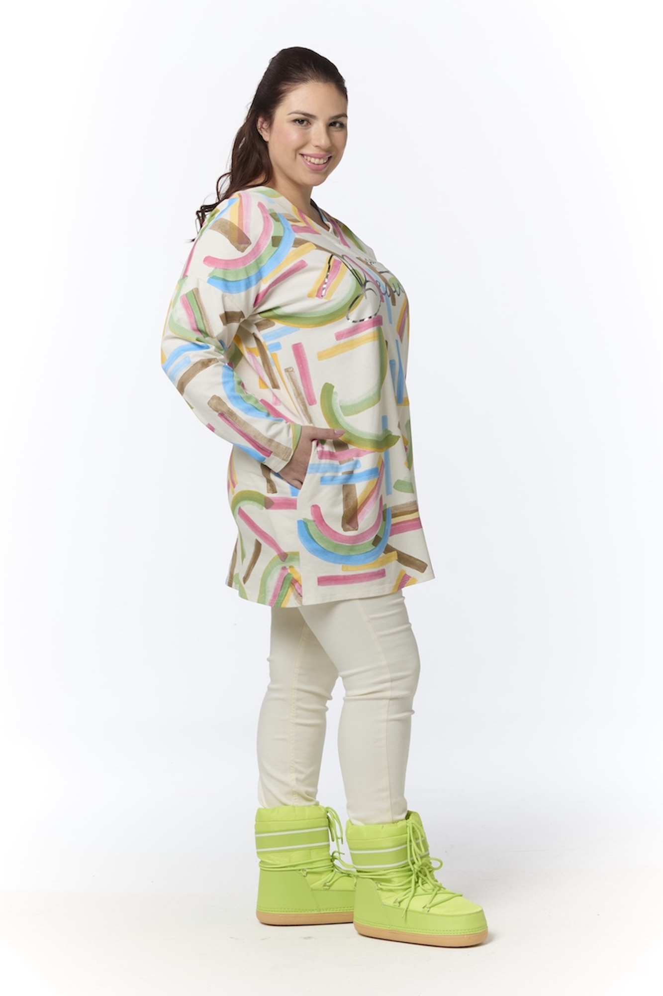 Tuulia collegetunika - luonnonvalkoinen - Image 4