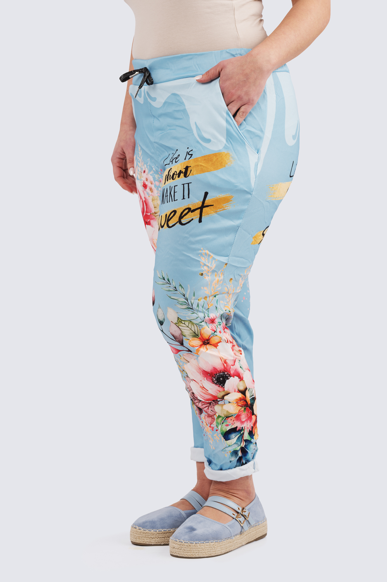 Fancy kuviohousu - vaaleansininen - Image 2