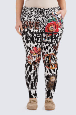 Fancy kuviohousu - mustavalkokuvio