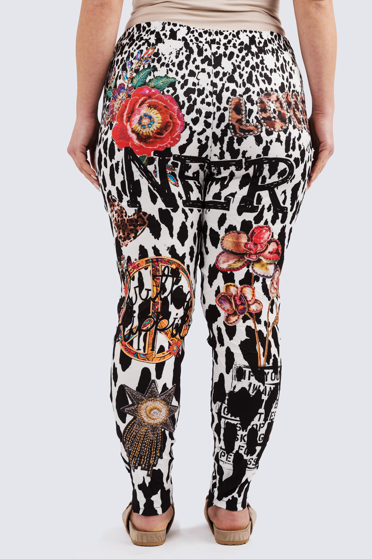 Fancy kuviohousu - mustavalkokuvio - Image 2