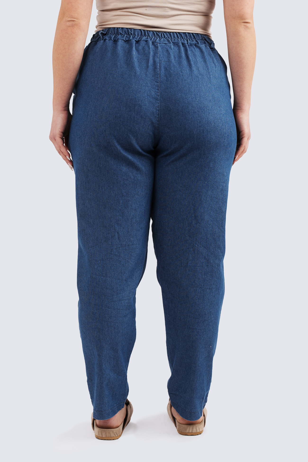 Denim look housu - tumma farkkusininen - Image 3