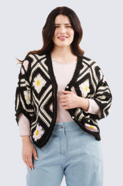 Virpi neuletakki - Musta