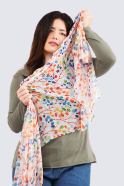 Spring huivi - Monivärinen