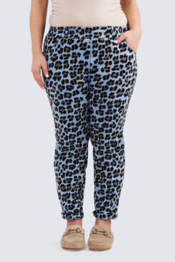 Leopardi housu - vaaleansininen