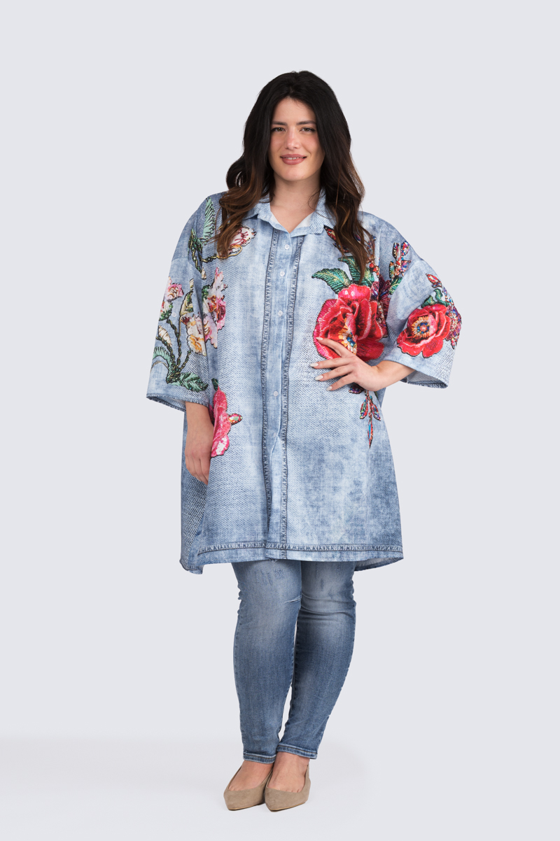 XL-kuviopaitis - Denim