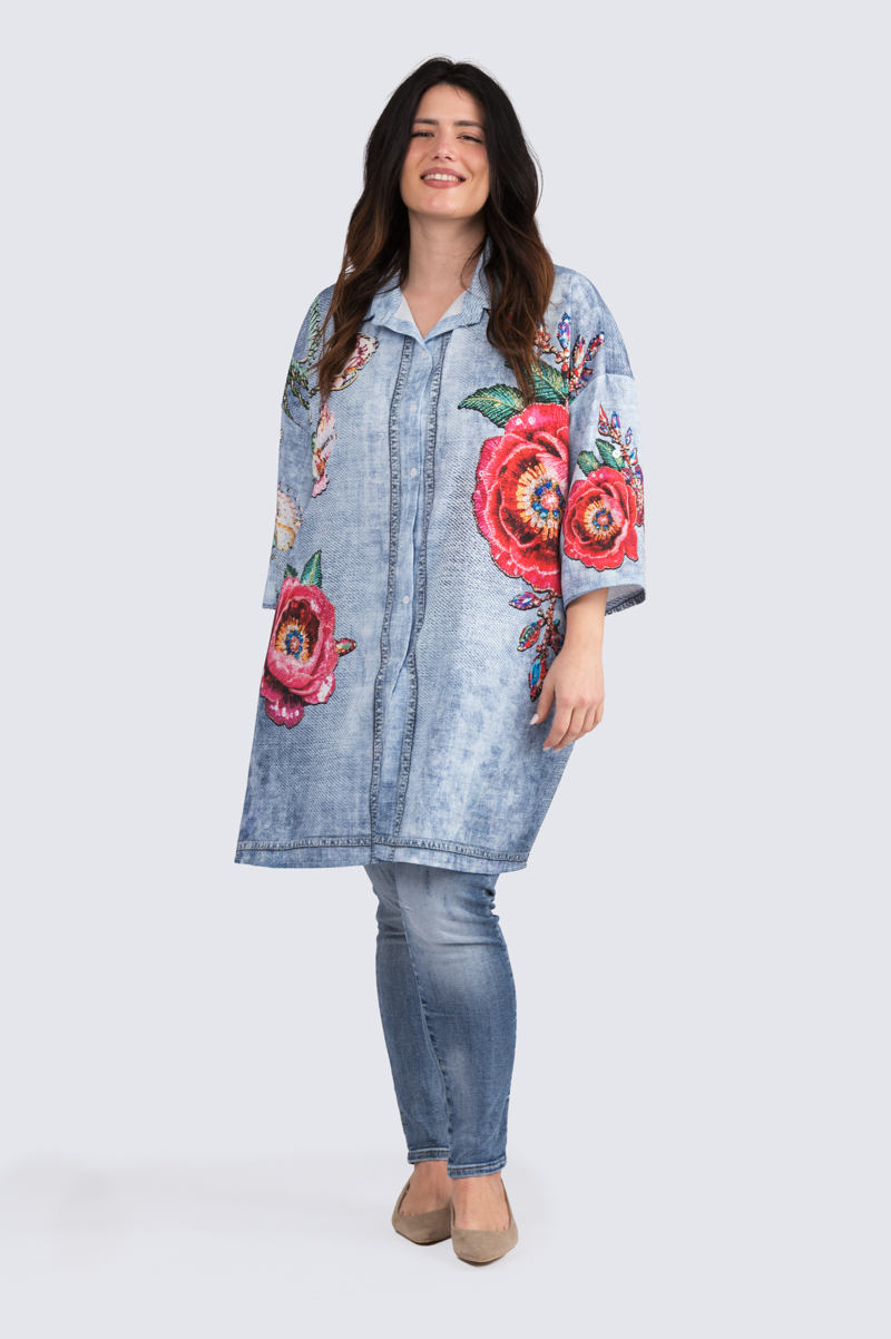 XL-kuviopaitis - Denim - Image 2