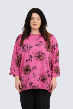 Ruusutrikoo - pinkki