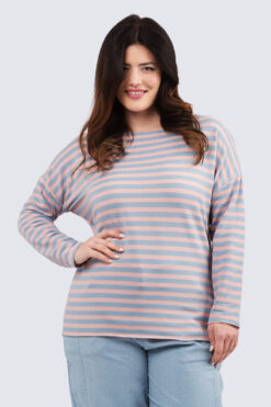 Raija raitapaita - vaaleansini/vaaleanpuna