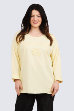 Matilda tunika - vaalea keltainen