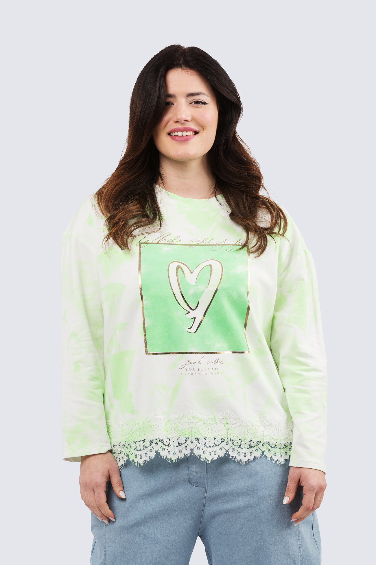 Sydän college - neonvihreä