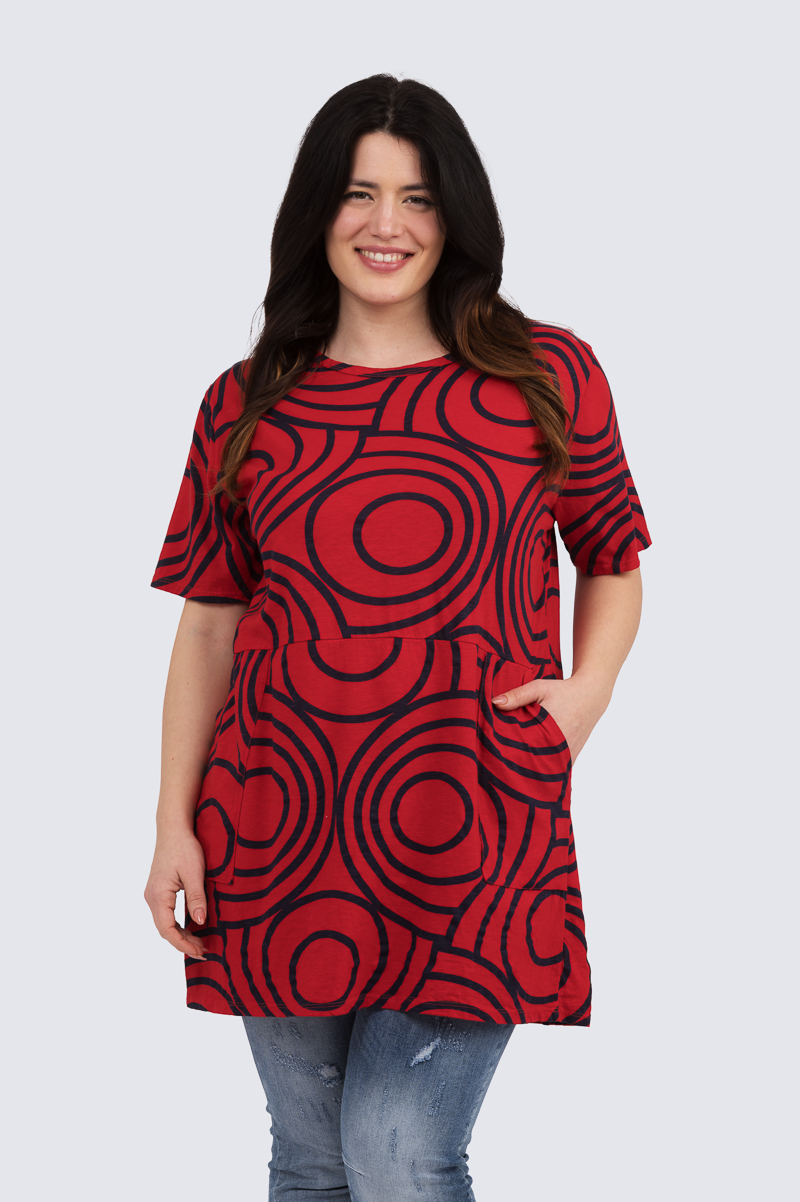 Gitta tunika - punainen