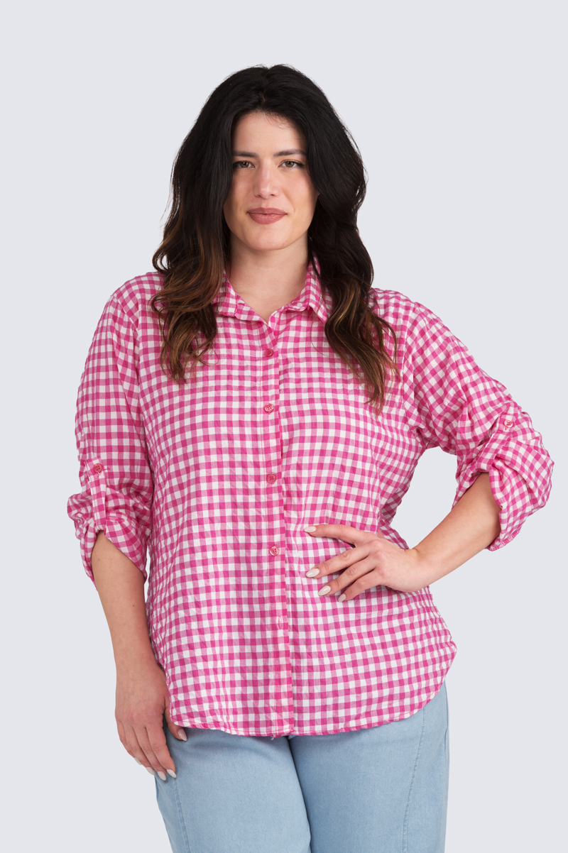 Mary ruutupaitis - punainen