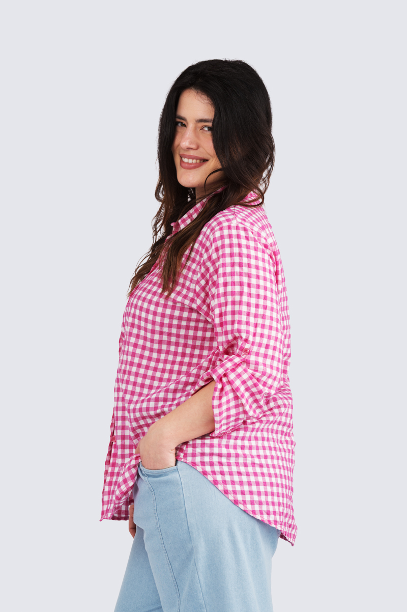 Mary ruutupaitis - punainen - Image 2