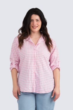 Mary ruutupaitis - vaaleanpunainen