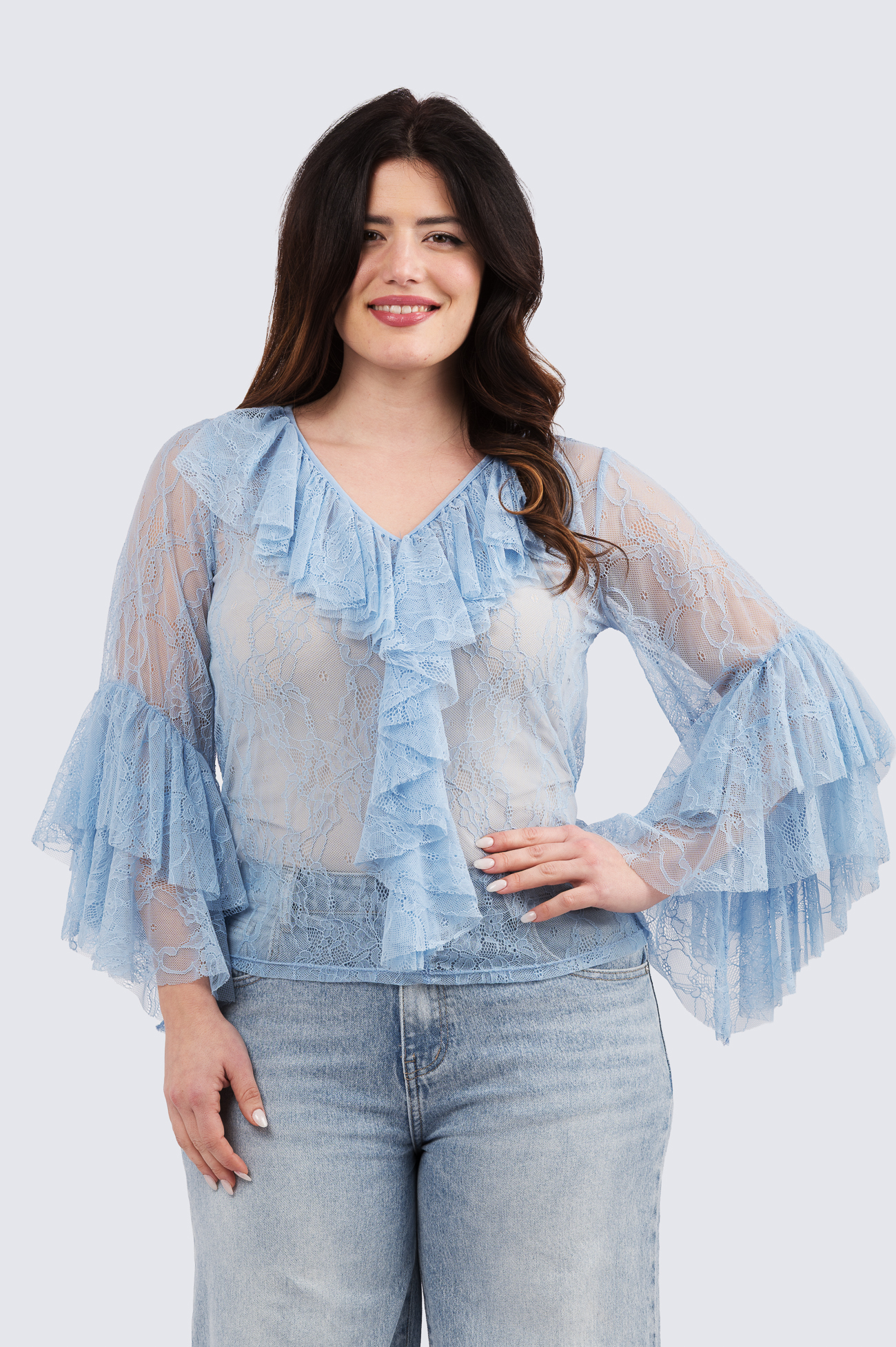 Pitsiunelmia pusero - vaaleansininen - Image 2