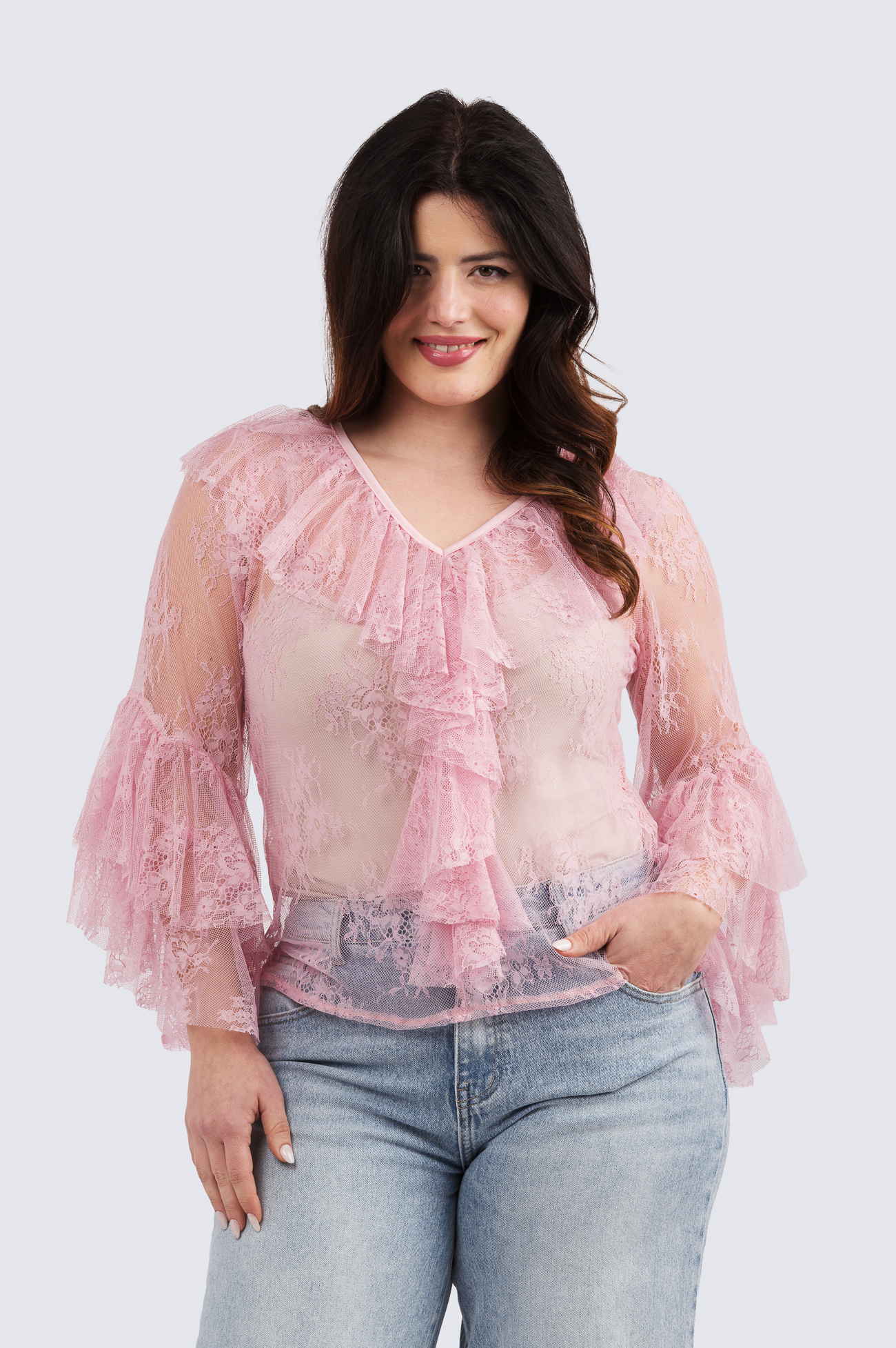 Pitsiunelmia pusero - vaaleanpunainen