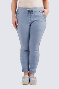 Lace Edge housut - sininen