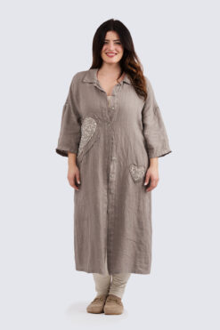 Golden Hart pellavamekko - Nutria