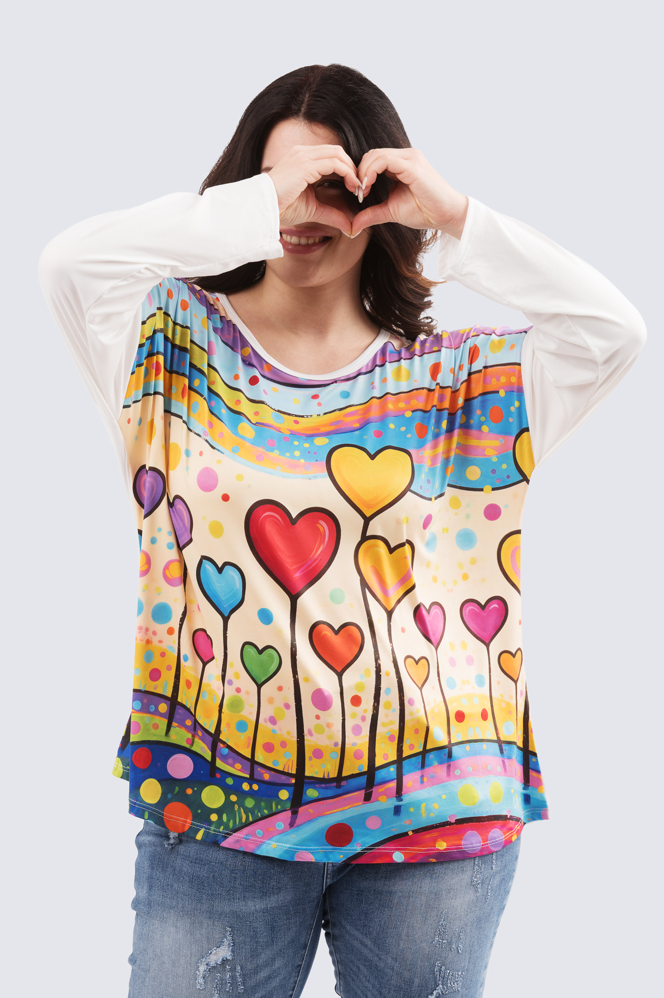 Kuviopusero - sydän - Image 2