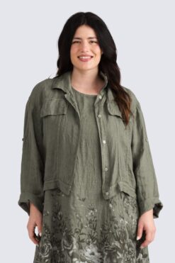 Pellavajakku - oliivi