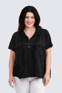 Trikoohuppari - musta