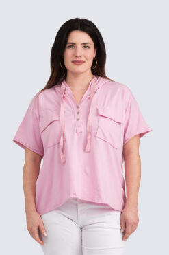 Trikoohuppari - vaaleanpunainen