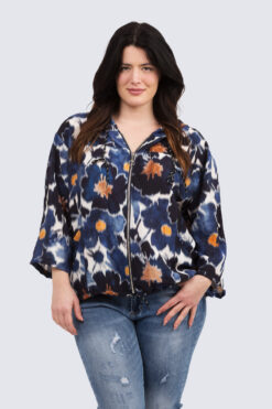 Maikku hupputakki - tummansininen