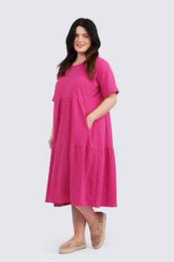 London dress - pinkki