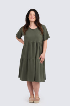 London dress - oliivi