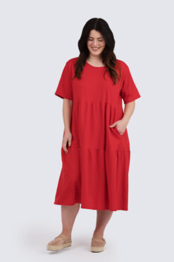 London dress - punainen