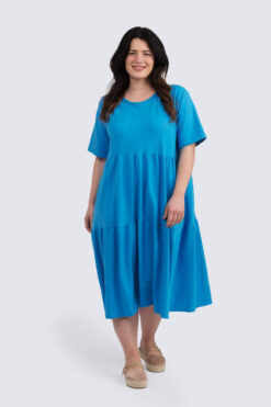 London dress - turkoosin sininen