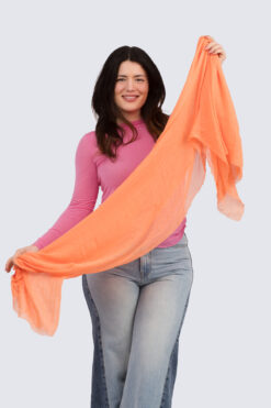 Yksivärinen huivi - oranssi