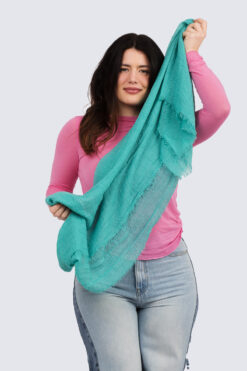Yksivärinen huivi - Jade