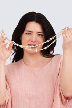 Lasihelmet - eri värejä - hiekka