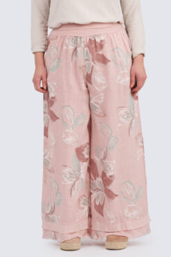 Josefiina pellavahousu - roosa