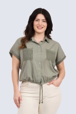 Katja kesäjakku - oliivi