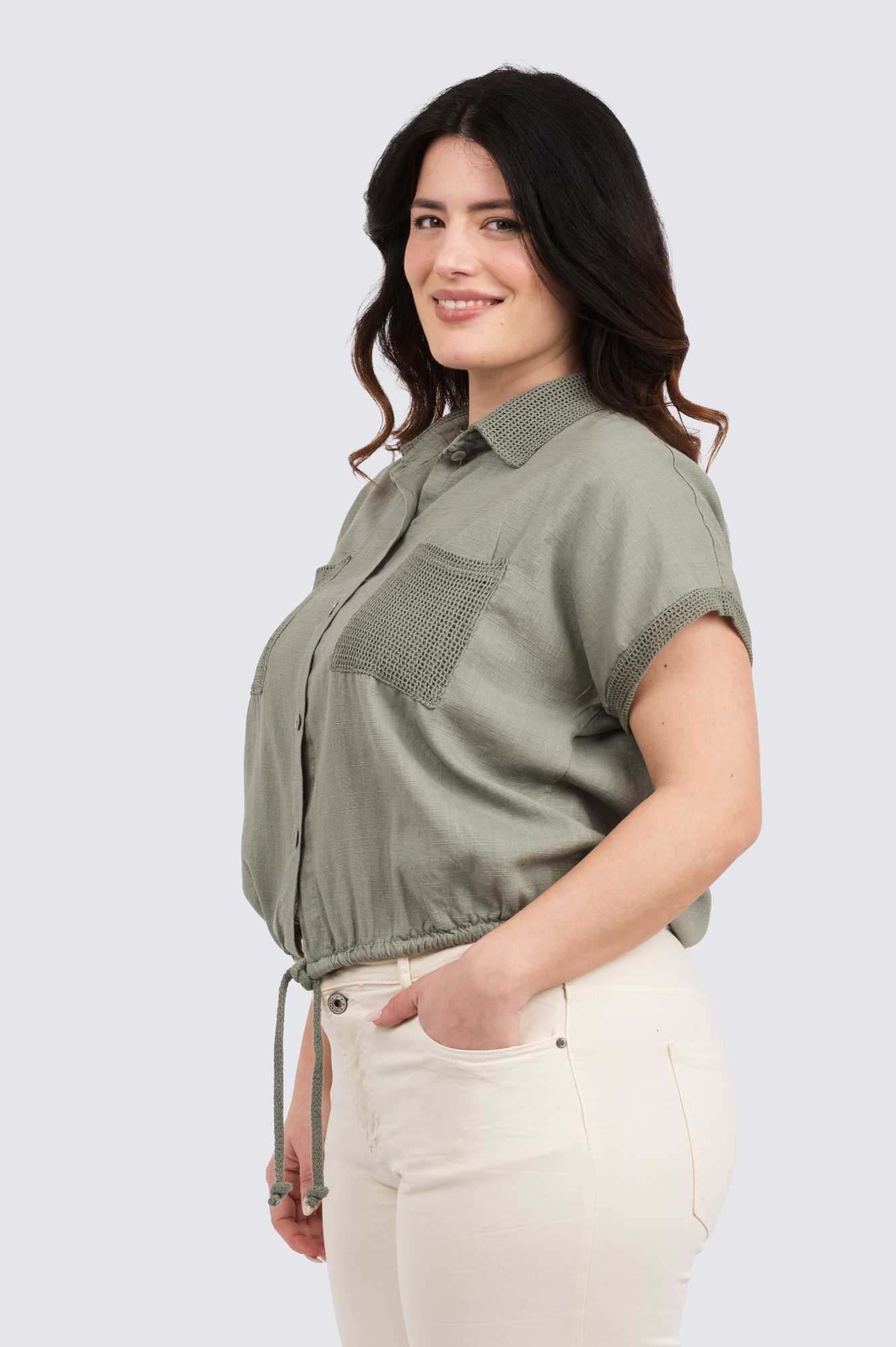 Katja kesäjakku - oliivi - Image 3