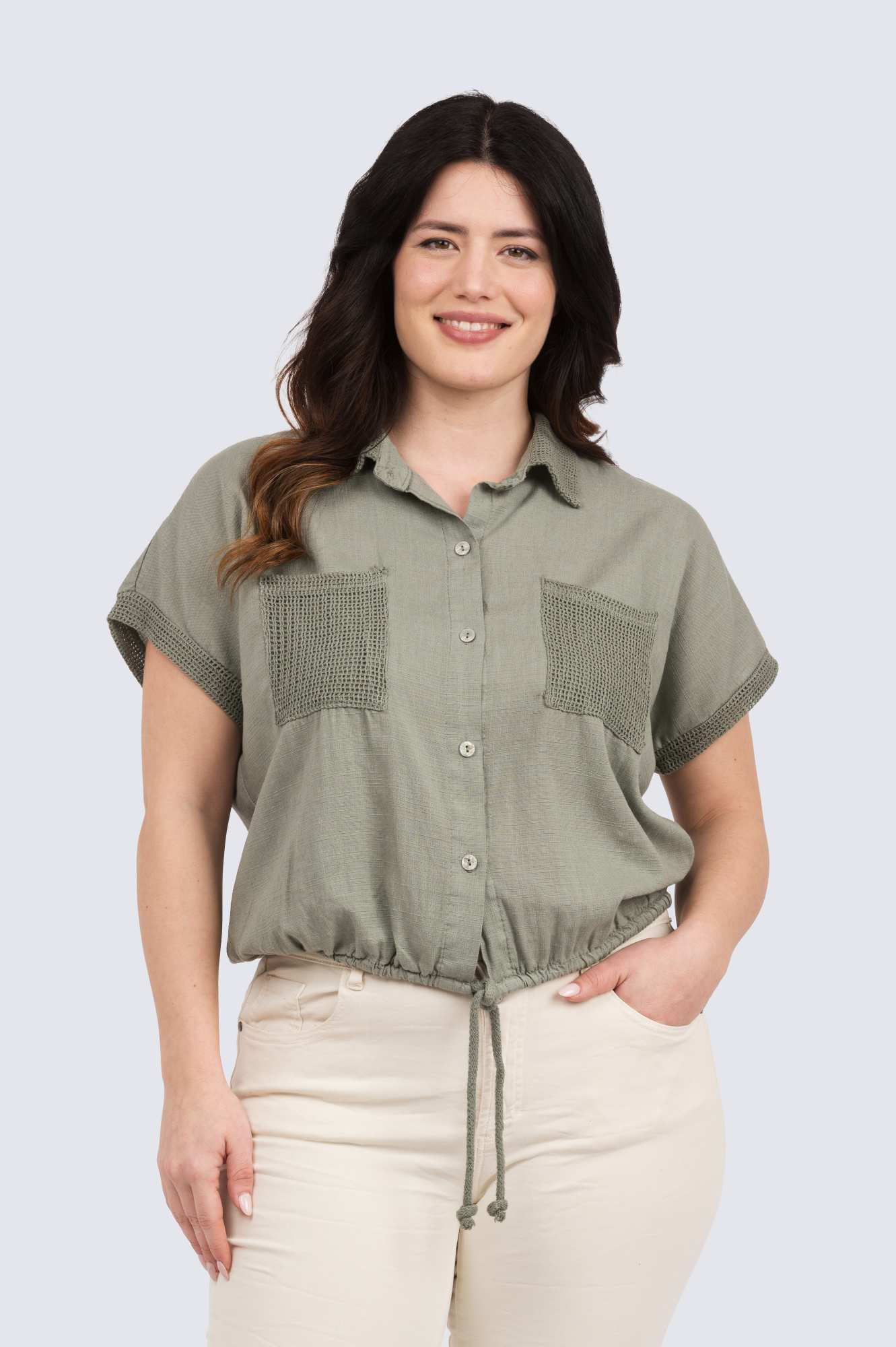 Katja kesäjakku - oliivi