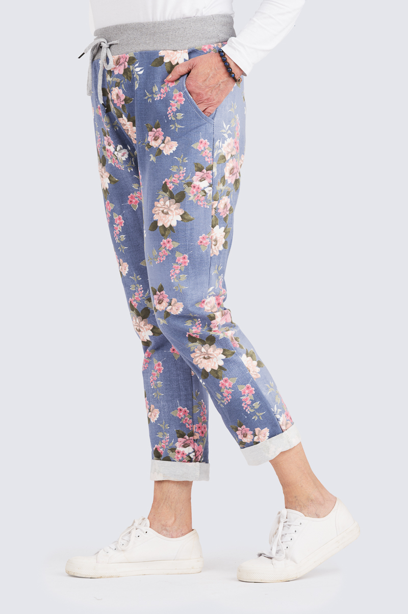 Kerttu kukkahousut - M/L