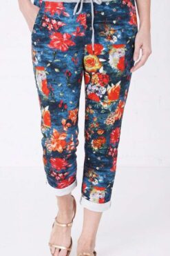 Marja kukkahousut - M/L