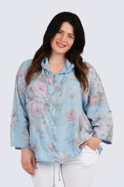 Saana ruusutakki - vaaleansininen