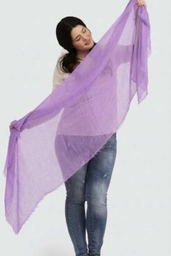 Yksivärinen huivi - Vaalea liila