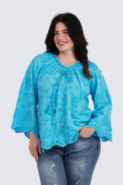 Cream flower - turkoosi