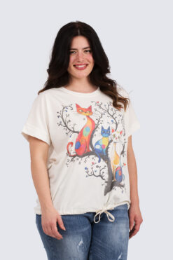 Printtitrikoo pusero-Kissat